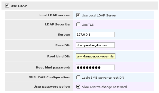 Tiedosto:Openfiler-2.3 LDAP.png